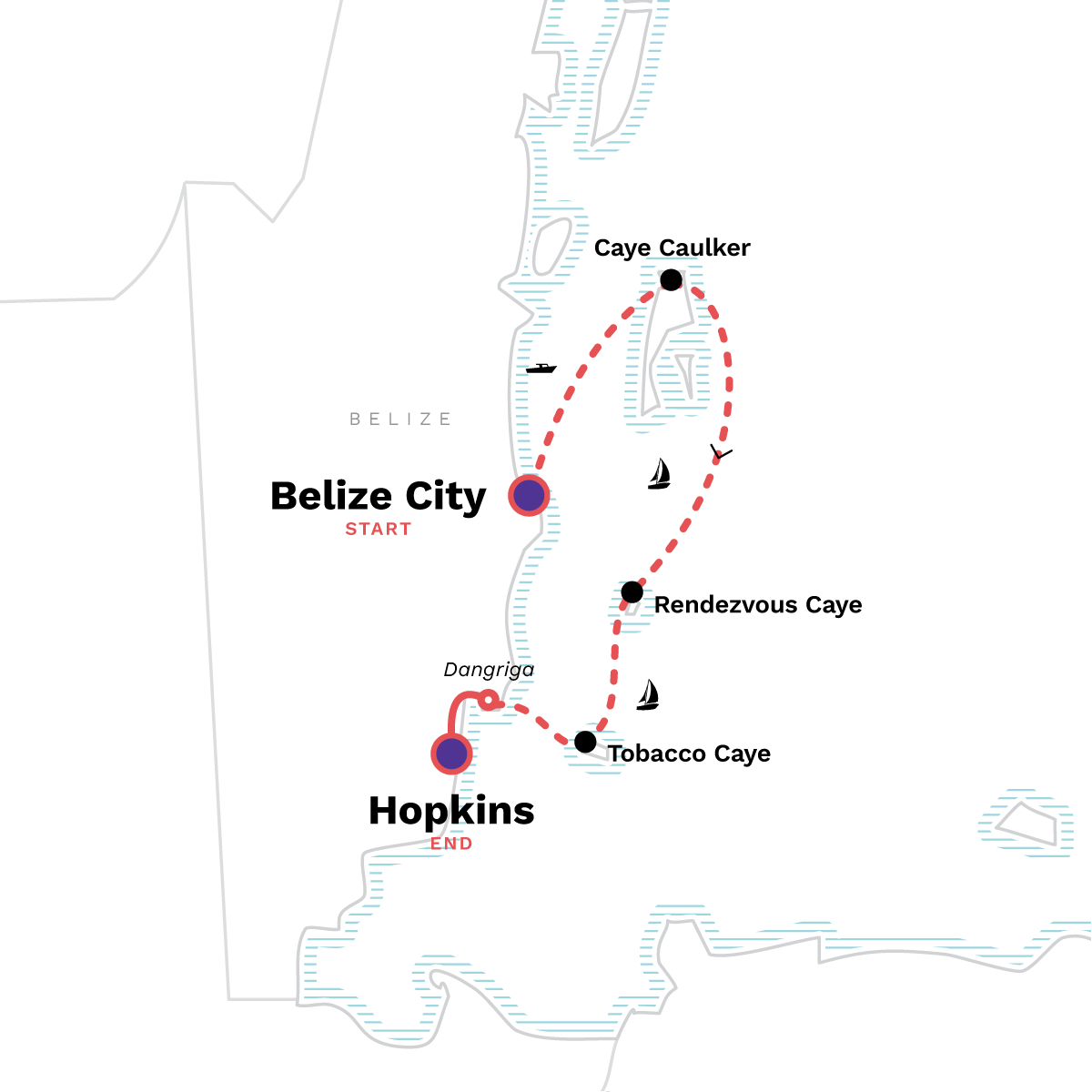 Island-hopping and Sailing Belize: Beach Days & Starry Nights