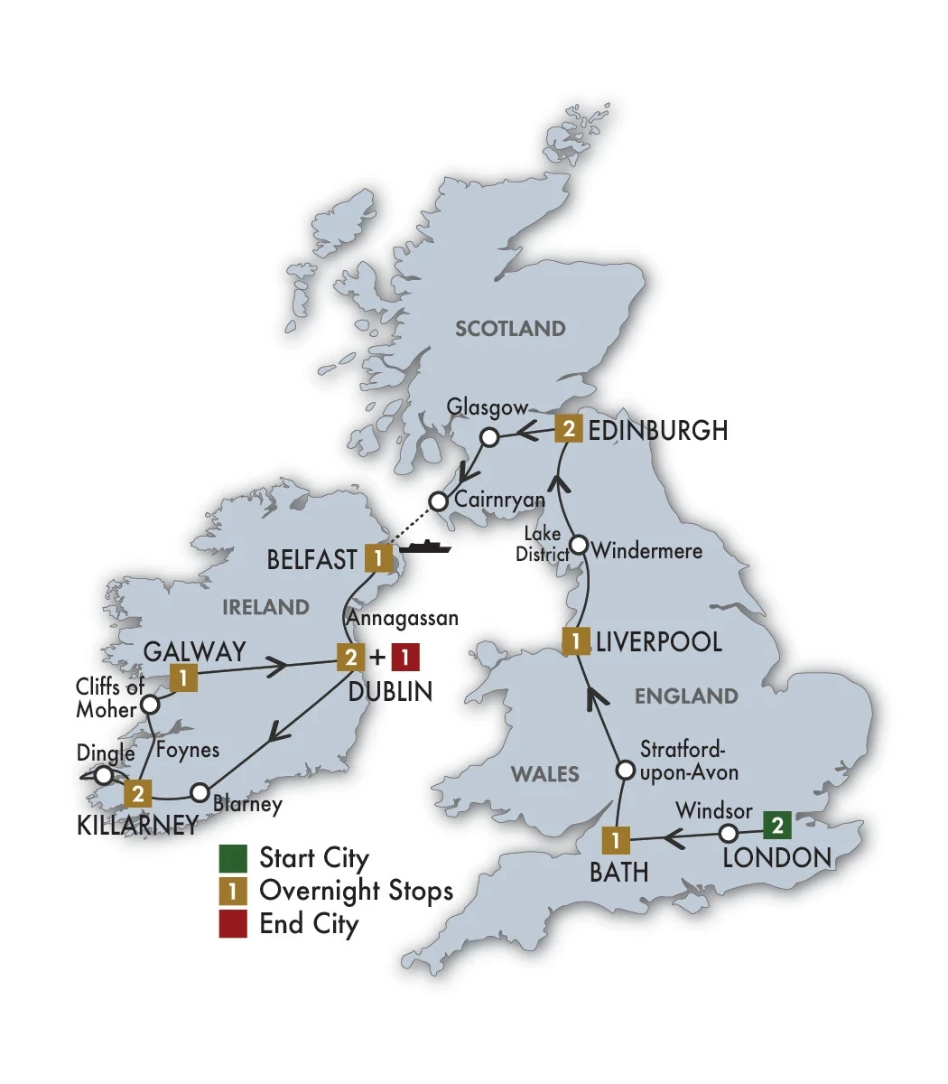 2027 Taste of Britain & Ireland - 14 Days/13 Nights
