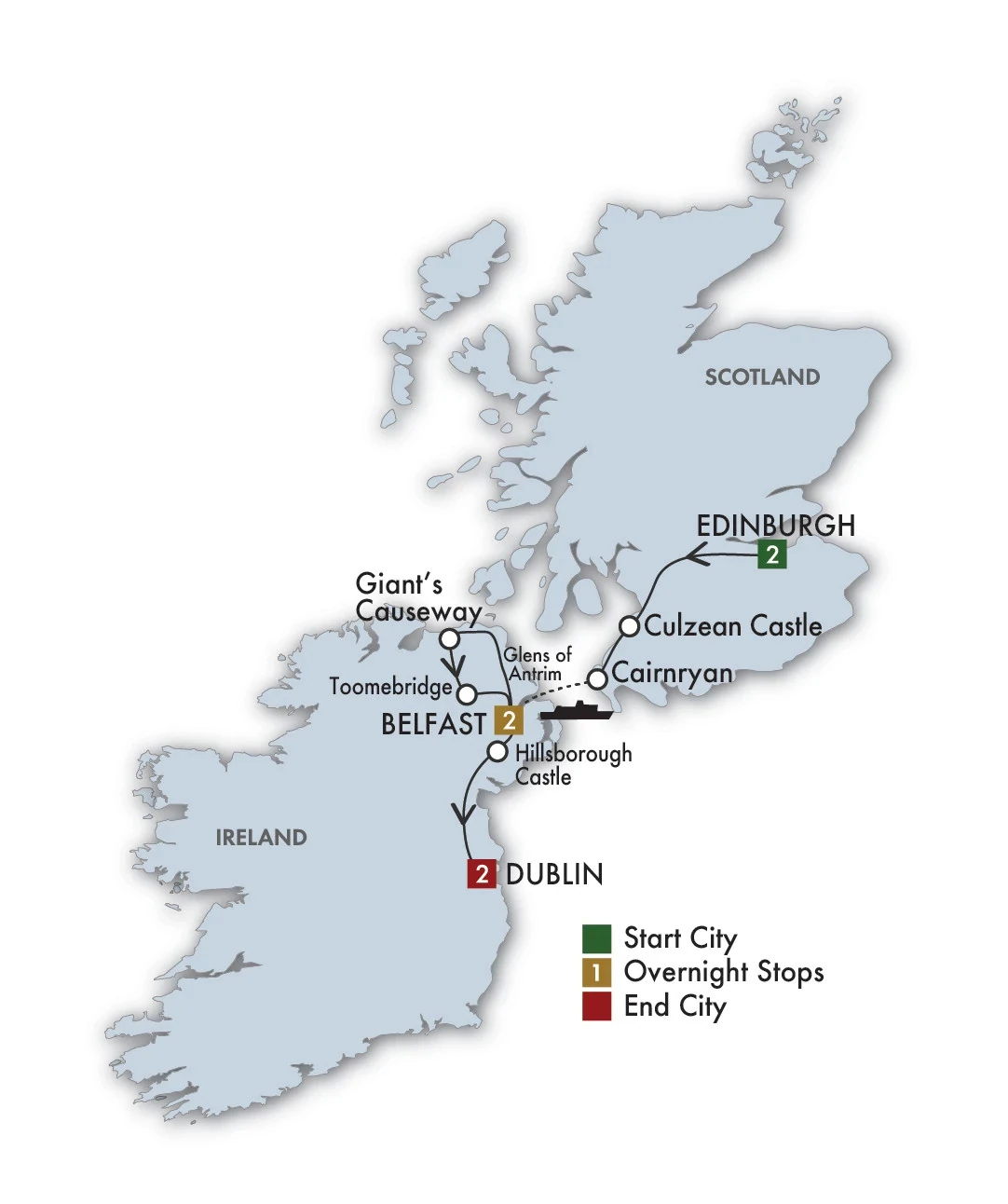 2027 Scottish & Irish Sampler - 7 Days/6 Nights