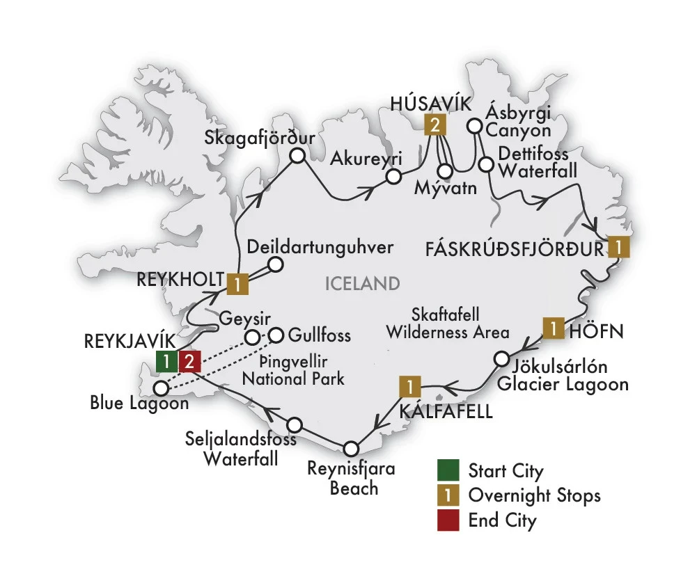 2027 Icelandic Explorer - 10 days/9 nights