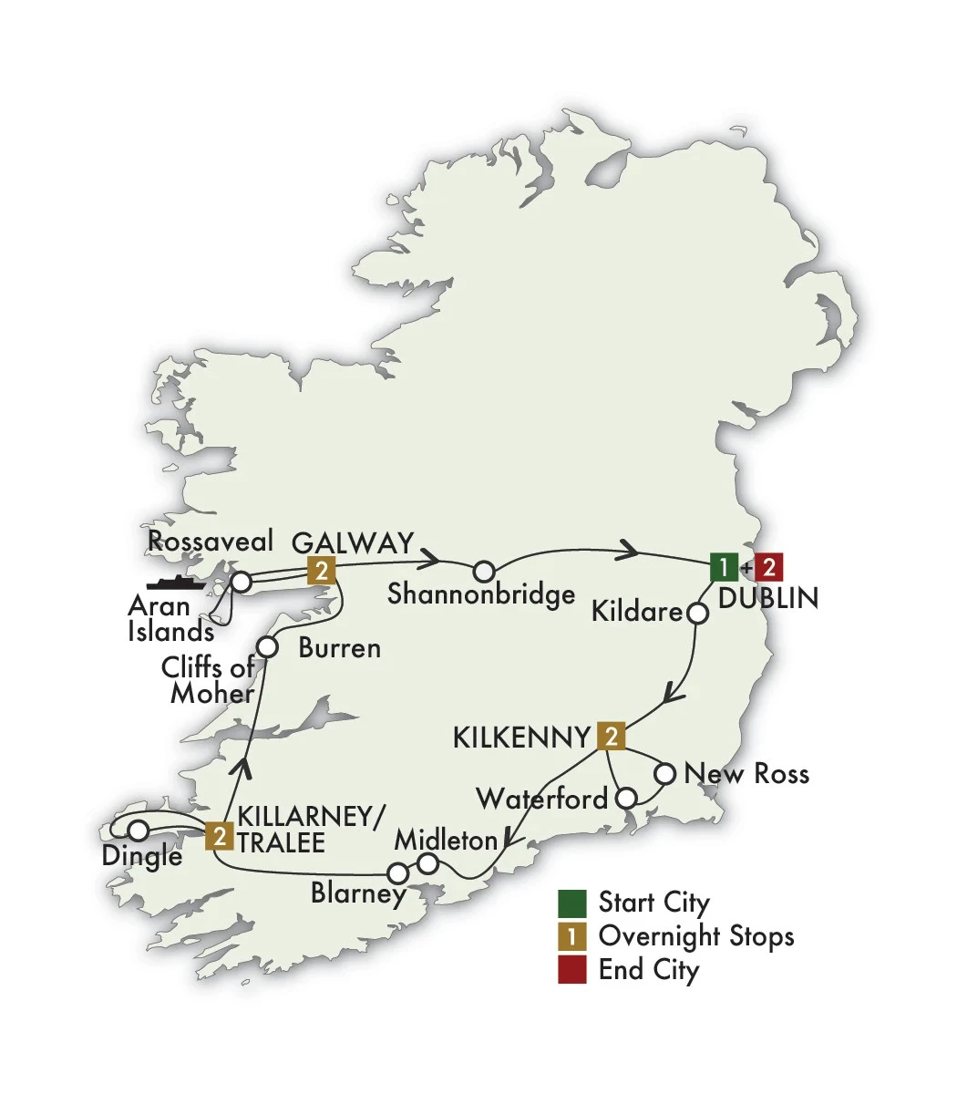 2027 Irish Legends - 10 Days/9 Nights