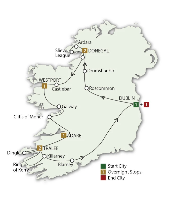 2027 Ireland's Wild Atlantic Way - 9 Days/8 Nights