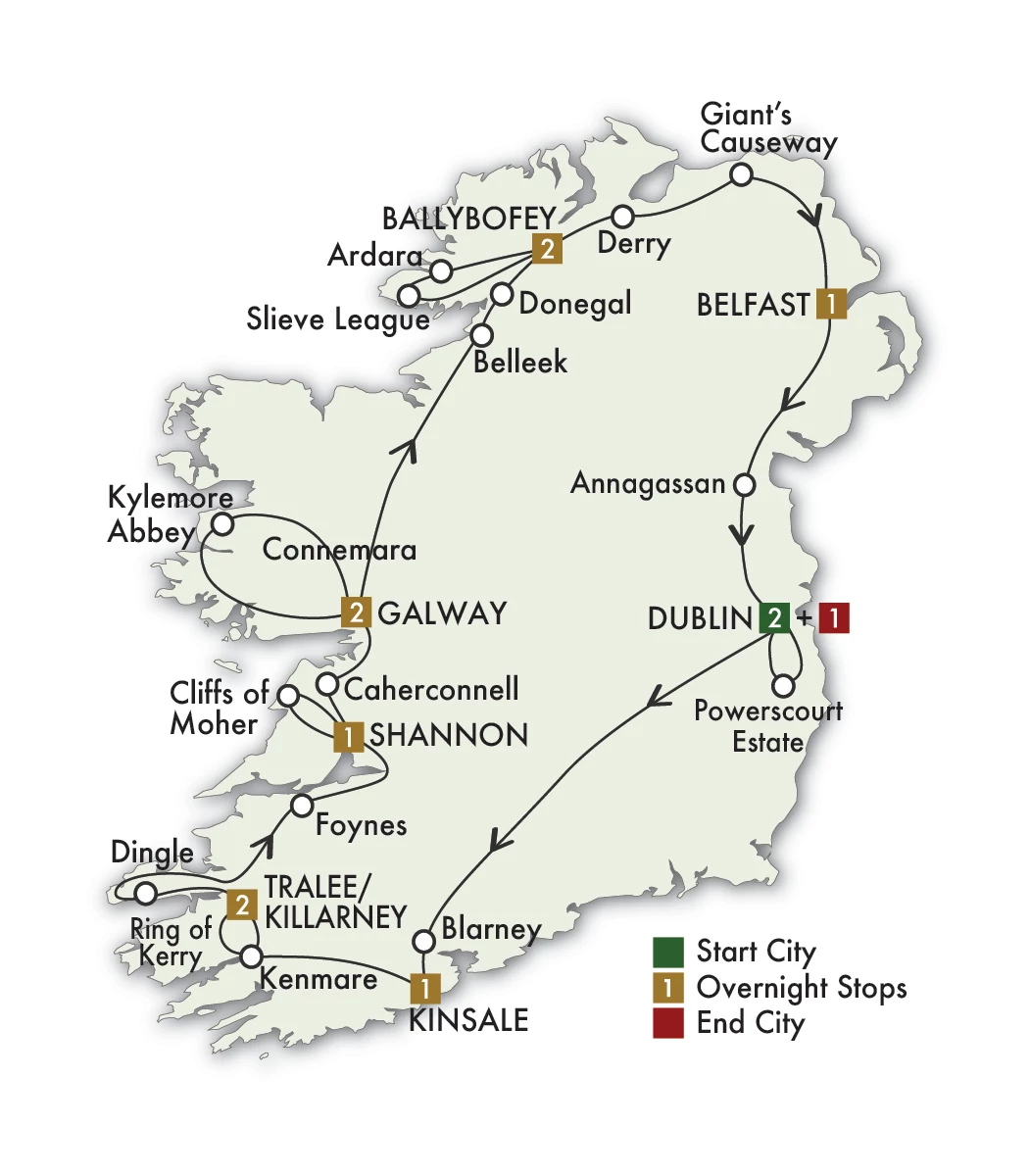 2027 Jewels of Ireland - 13 Days/12 Nights