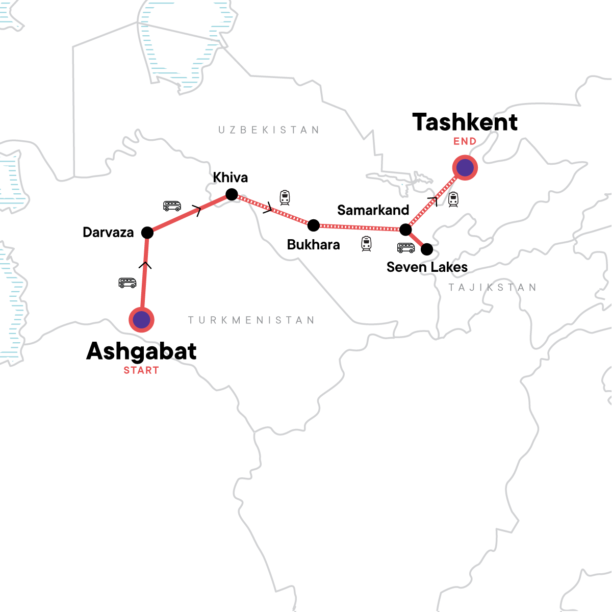 Silk Road Wonders: Turkmenistan, Uzbekistan & Tajikistan