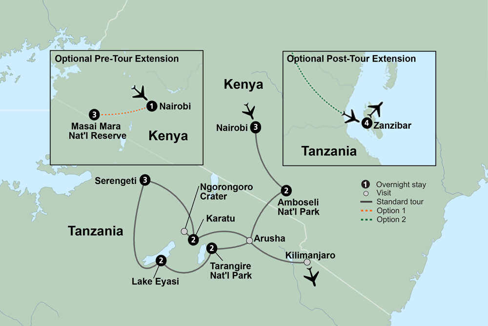 African Safari: Kenya and Tanzania