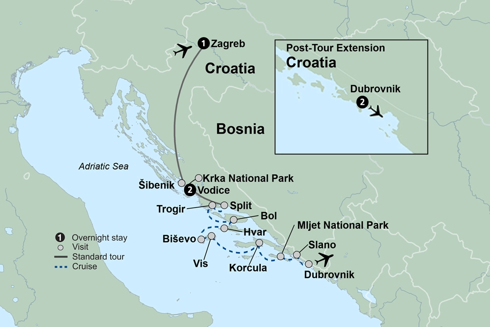 Croatia & Its Islands Small Ship Cruising on the Adriatic Coast
