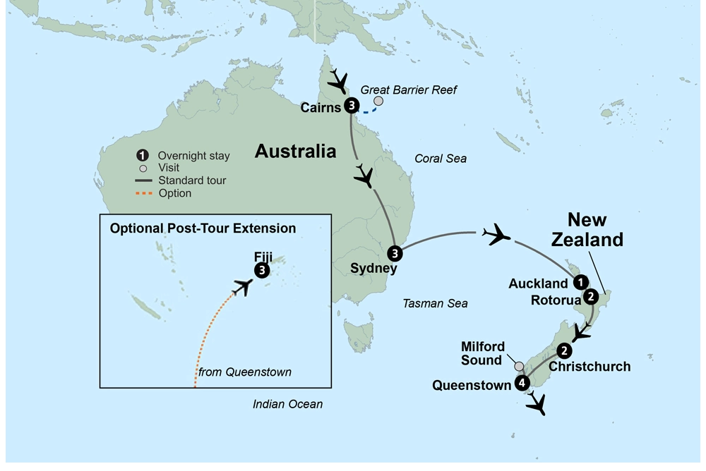 South Pacific Wonders including New Zealand's North Island