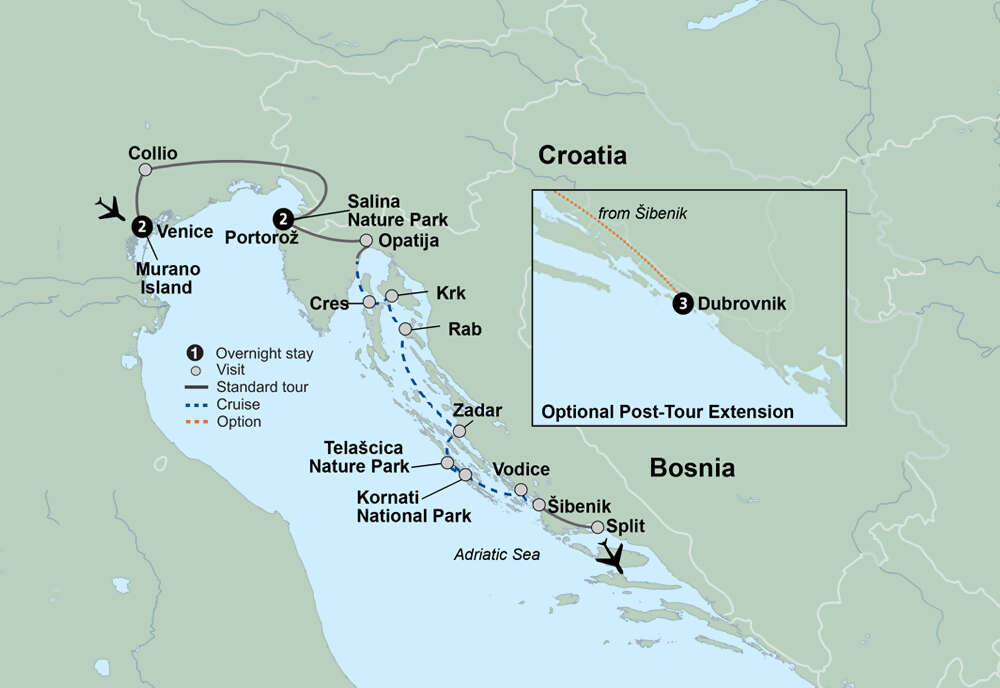 Venice and Croatian Islands Cruise