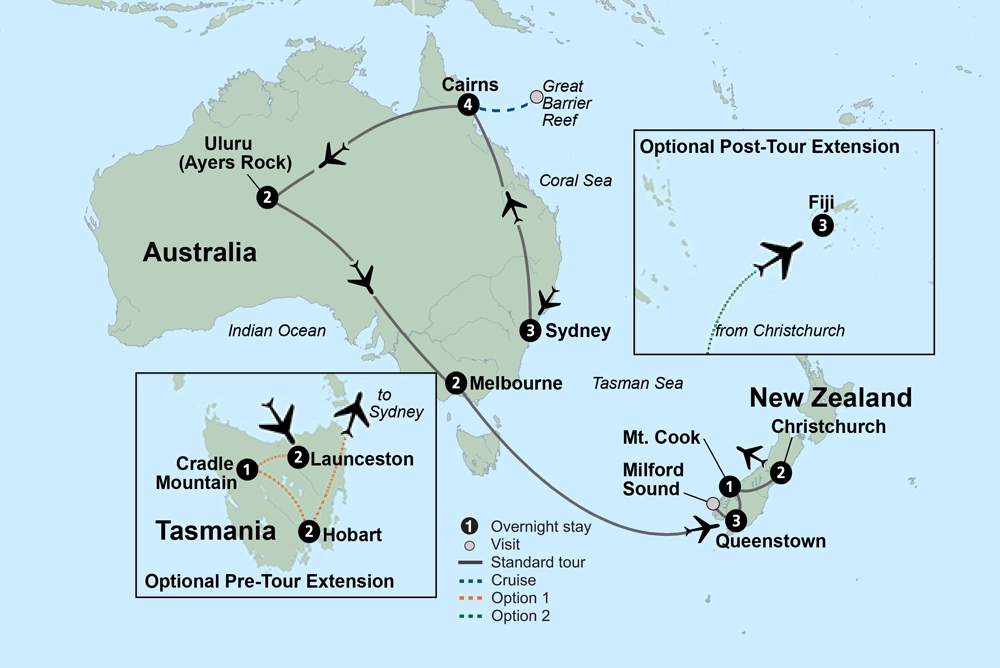 Australia's Outback to New Zealand's South Island