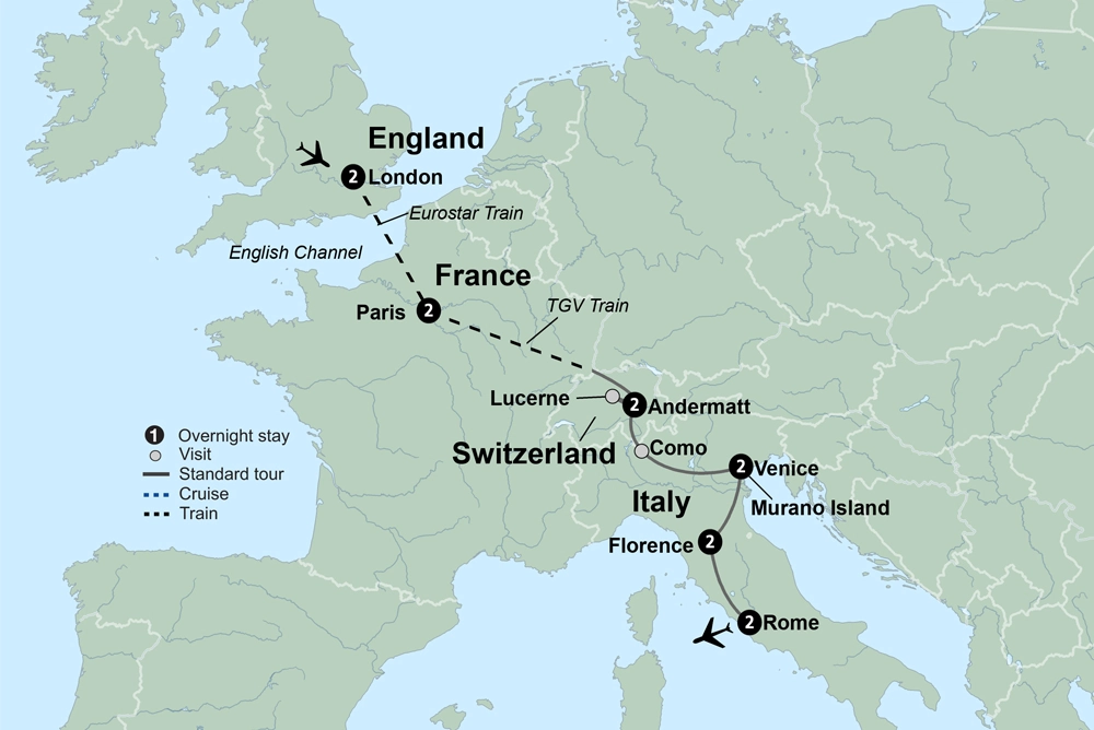 Treasures of Europe from London to Rome