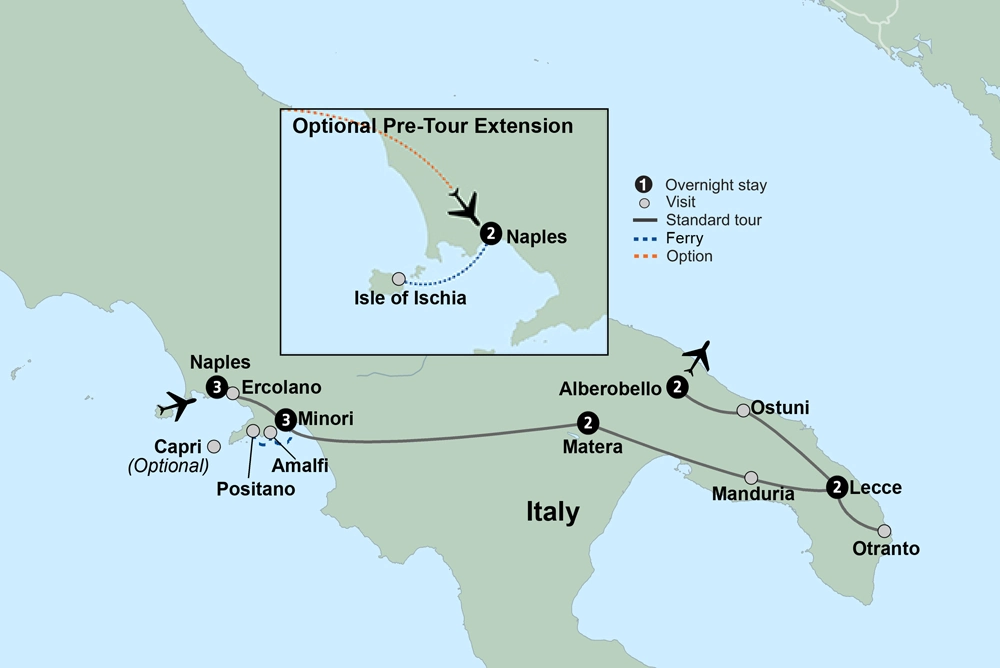 Italy: Amalfi Coast to Puglia