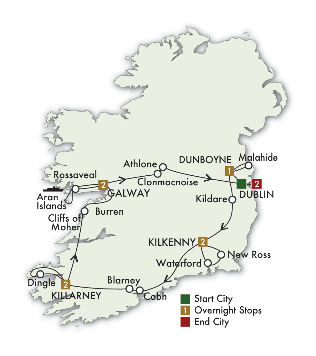 2027 Irish Legends Self-Drive - 10 Days/9 Nights