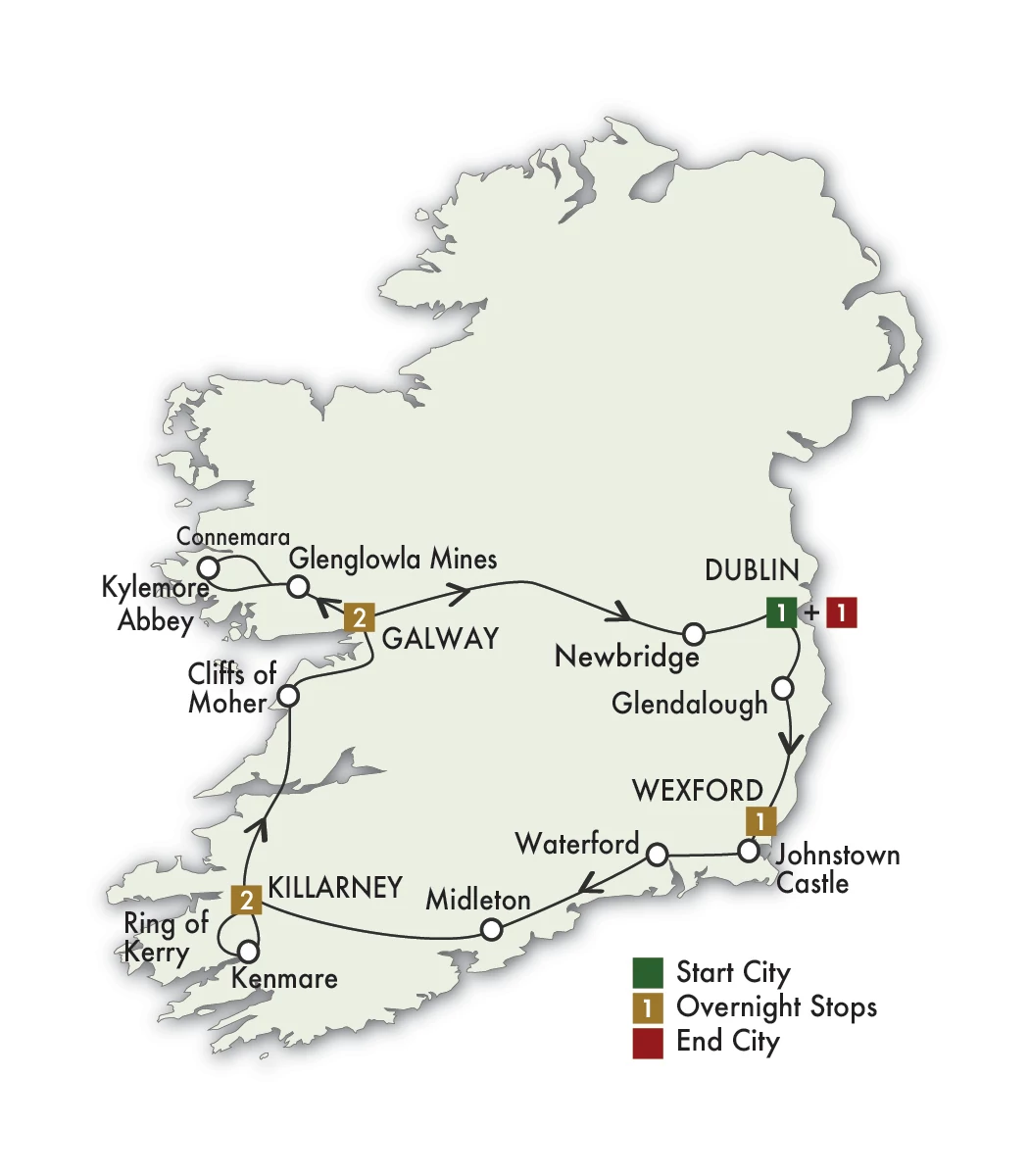 2027 Irish Spirit Self-Drive - 8 Days/7 Nights