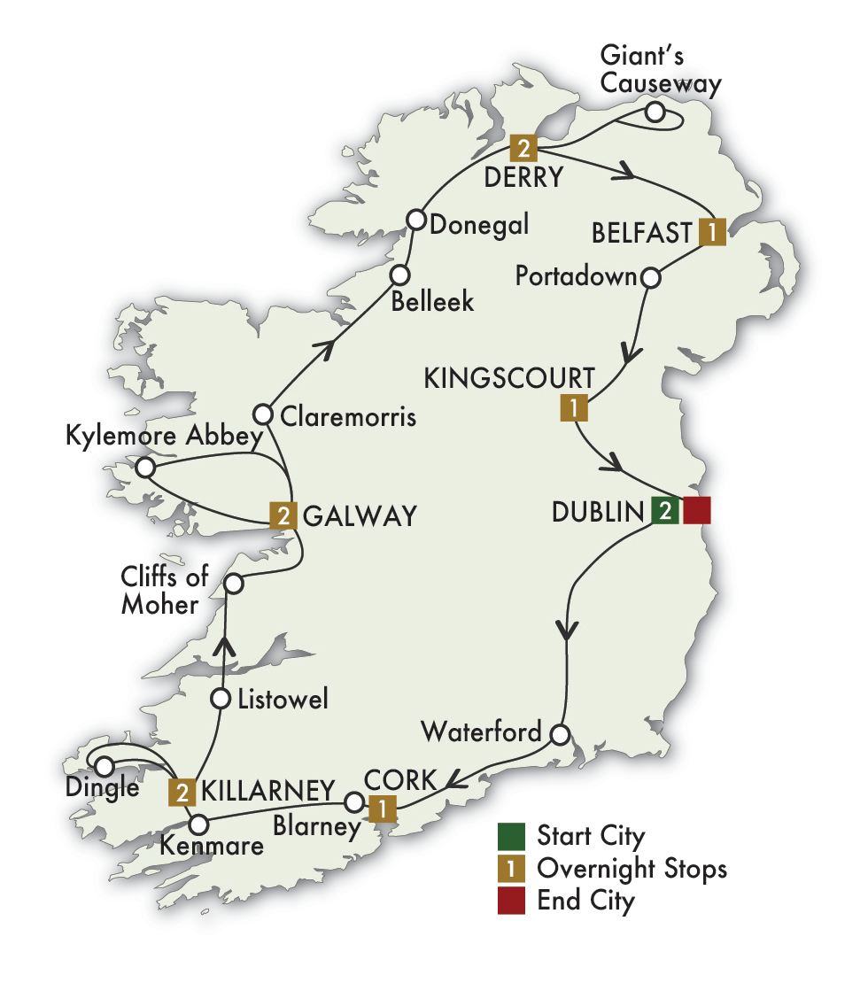 2027 Irish Odyssey Self-Drive - 12 Days/11 Nights