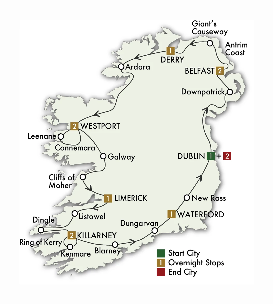 2027 Irish Classic Self-Drive - 13 Days/12 Nights