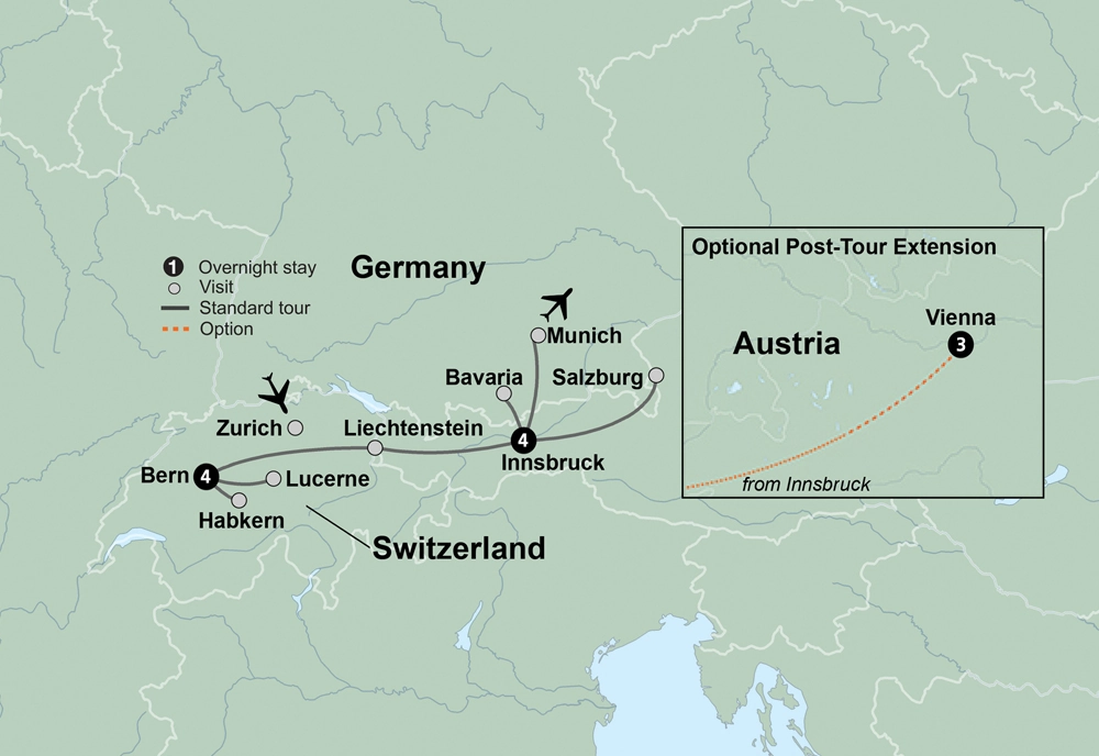 Discover Switzerland, Austria & Bavaria