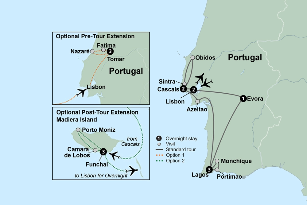 Sunny Portugal Lisbon, Alentejo, Algarve & Portuguese Riviera