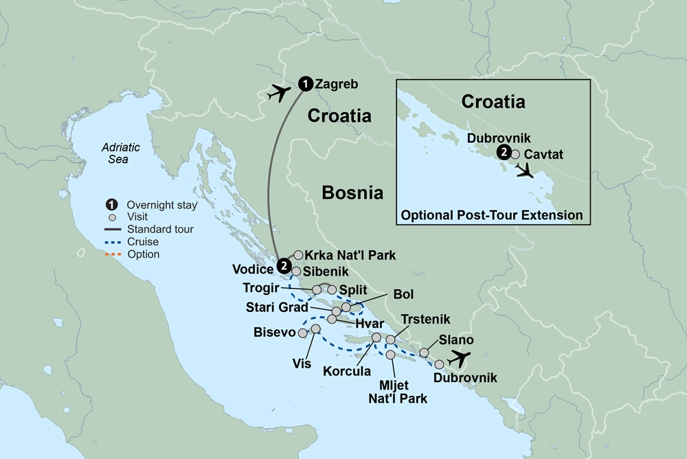 Croatia & Its Islands Small Ship Cruising on the Adriatic Coast