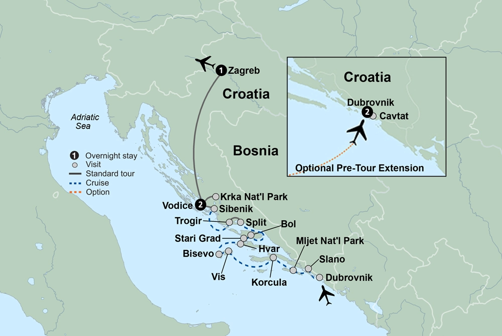Croatia & Its Islands Small Ship Cruising on the Adriatic Coast