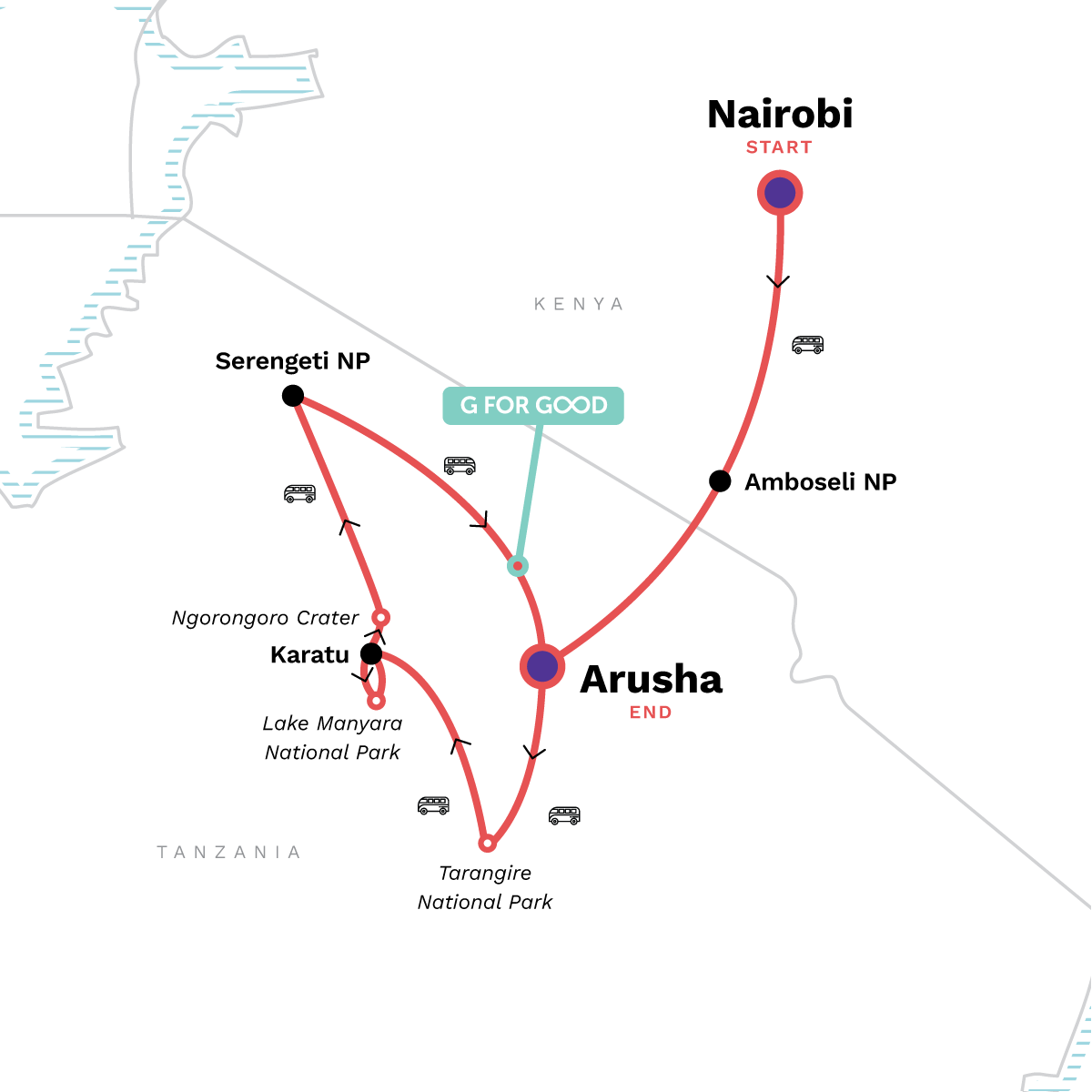Kenya & Tanzania: Amboseli, The Serengeti & Ngorongoro Crater