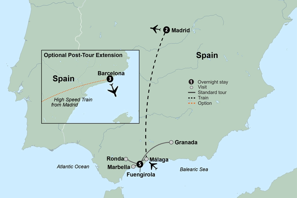 Sunny Spain, Madrid & Costa del Sol