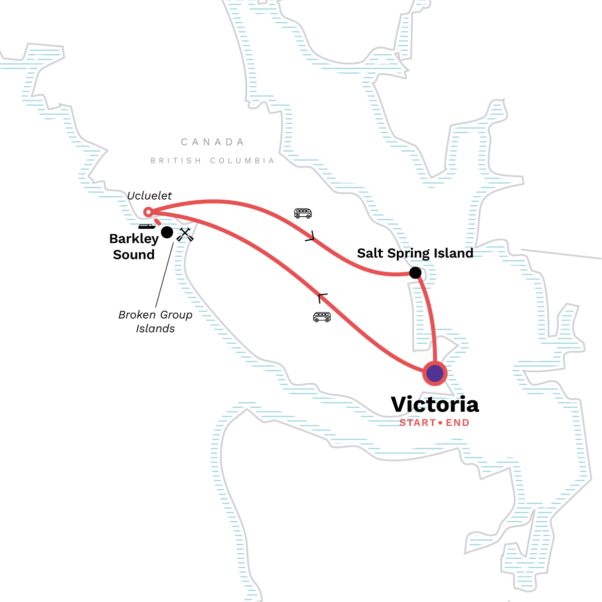 Vancouver Island: Victoria, the Broken Group Islands & Salt Spring