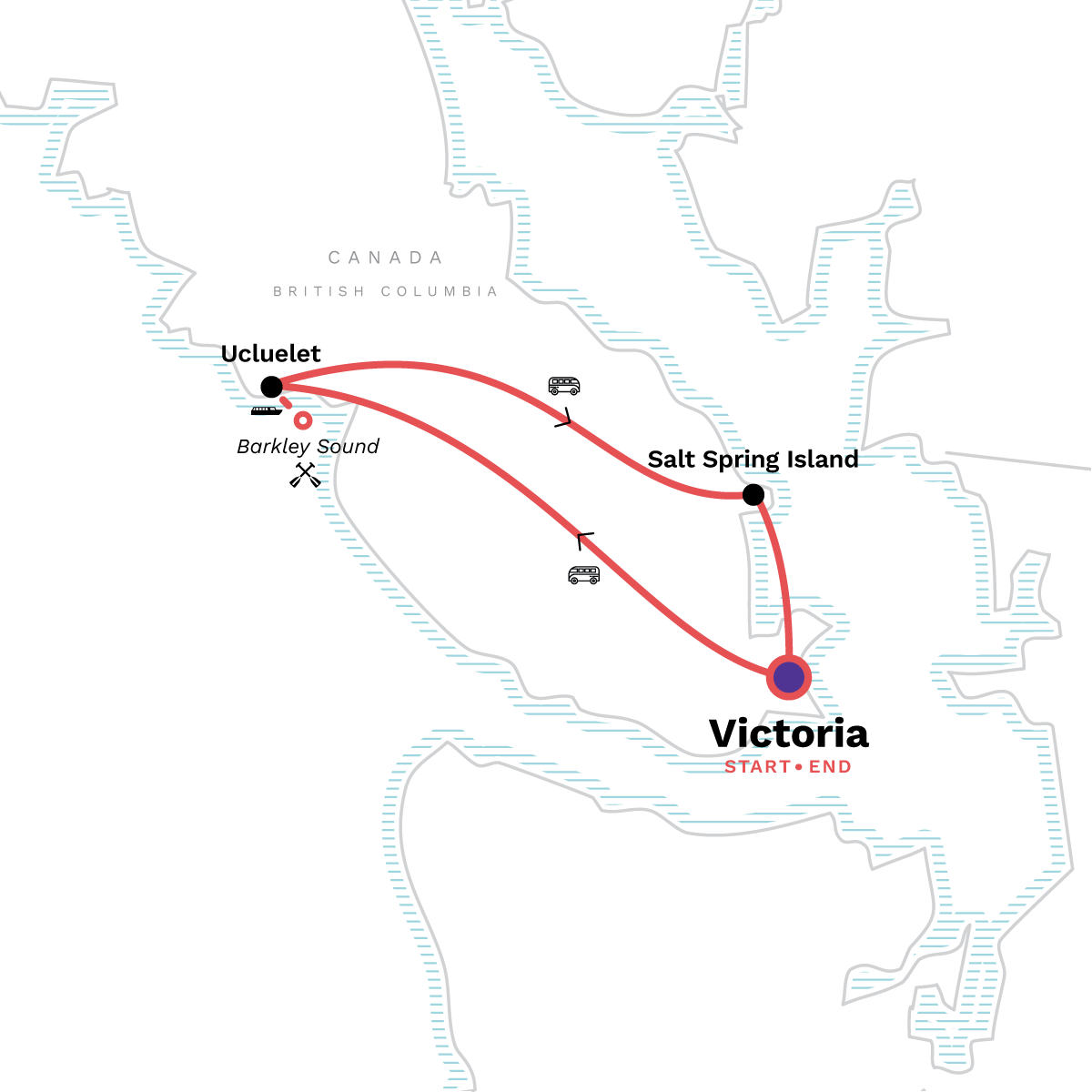 Vancouver Island: Victoria, the Broken Group Islands & Salt Spring