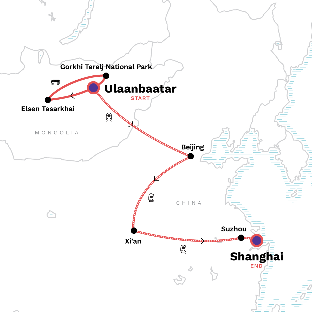 Mongolia to China: The Trans-Mongolian Railway