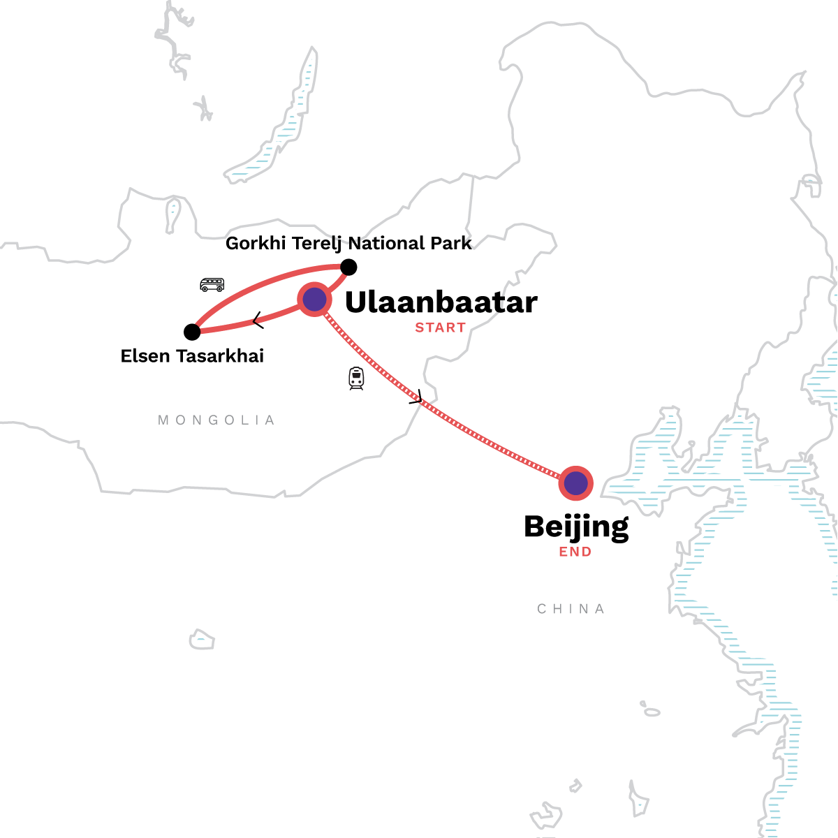 Mongolia to Beijing by Rail